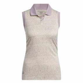 Abrasion Resistant Reinforcements adidas - Women's Ultimate365 Jacquard Sleeveless Polo (IP8691)