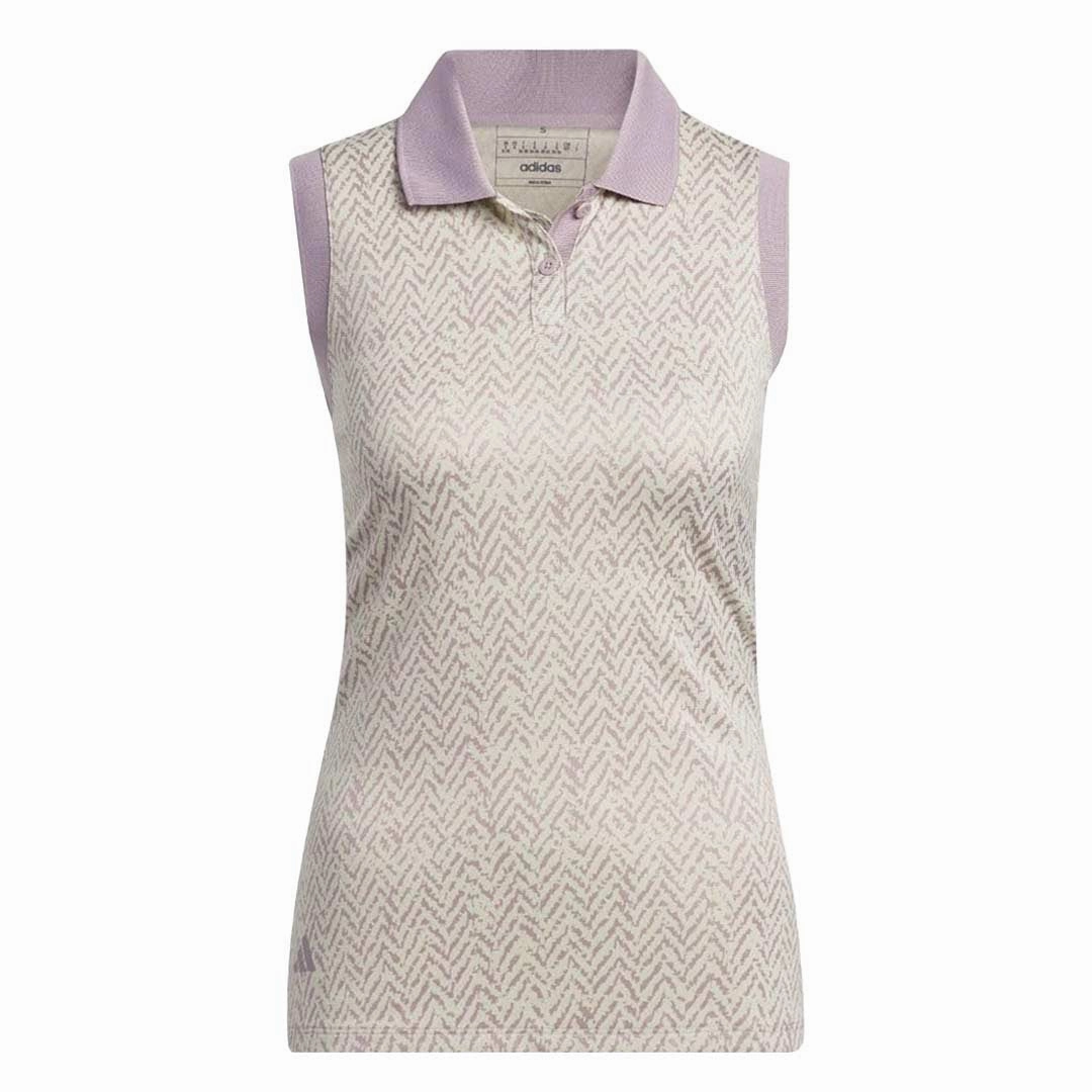 Abrasion Resistant Reinforcements adidas - Women's Ultimate365 Jacquard Sleeveless Polo (IP8691)