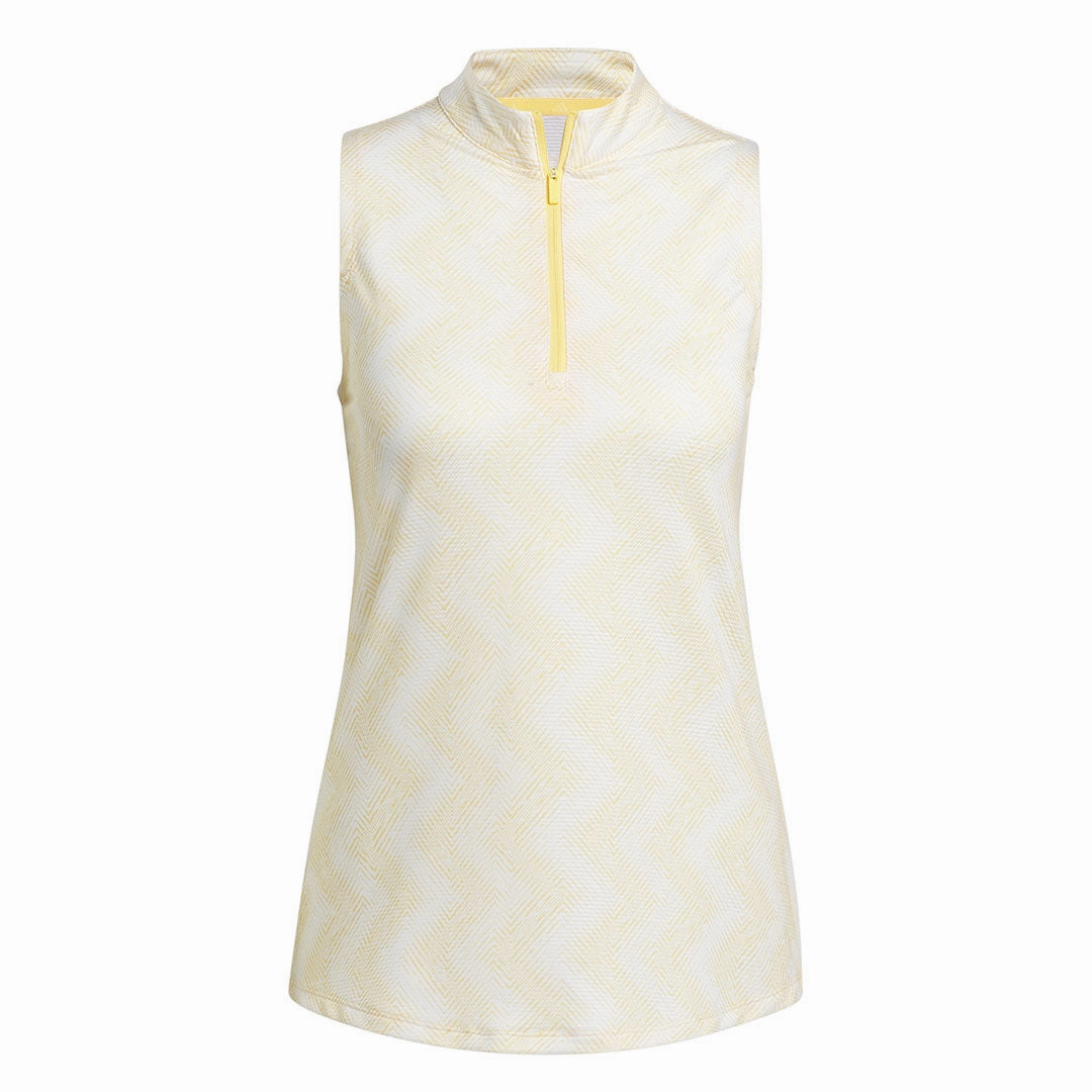 Durable Double Stitched Seams Pre Shrunk Fabric adidas - Women's Ultimate365 Ottoman Printed Sleeveless Polo (IP4232)