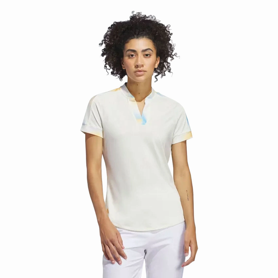 adidas - Women's Ultimate365 Print Short Sleeve Polo (IP4229) Fast Cooling