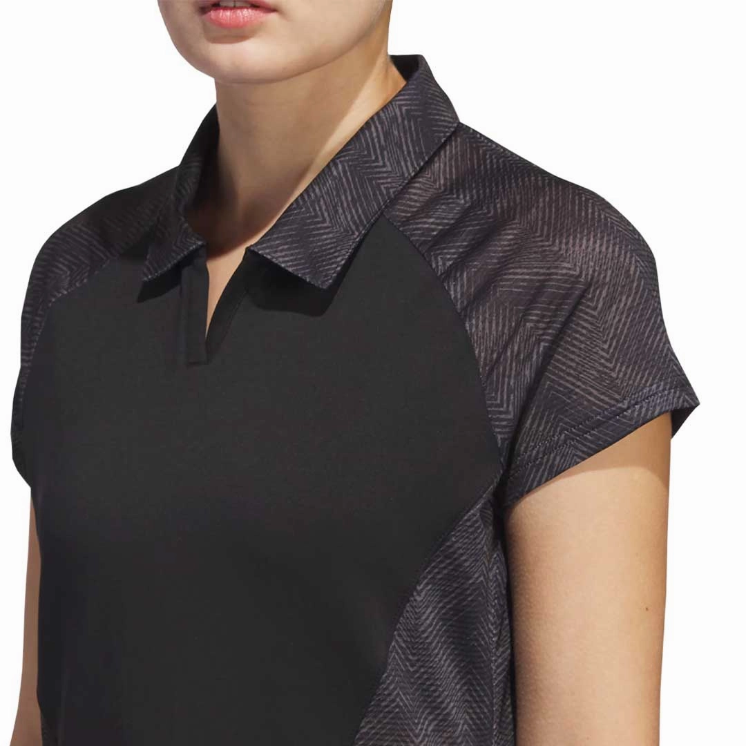 adidas - Women's Ultimate365 Short Sleeve Dress (IN9915) Four Way Stretch Customizable Fit System