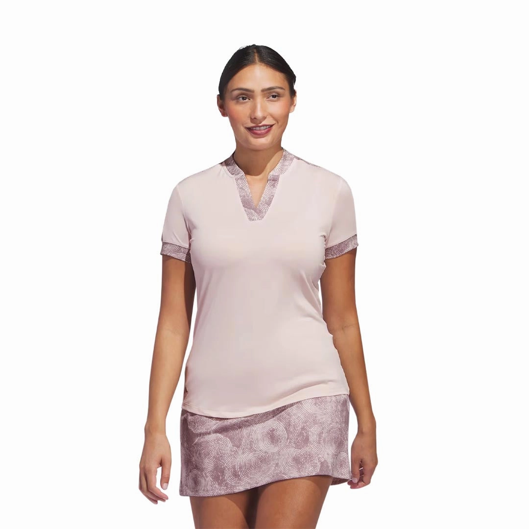 adidas - Women's Ultimate365 Solid Printed Polo (IP8688) Lockstitch Detailing Recycled Polyester Blend