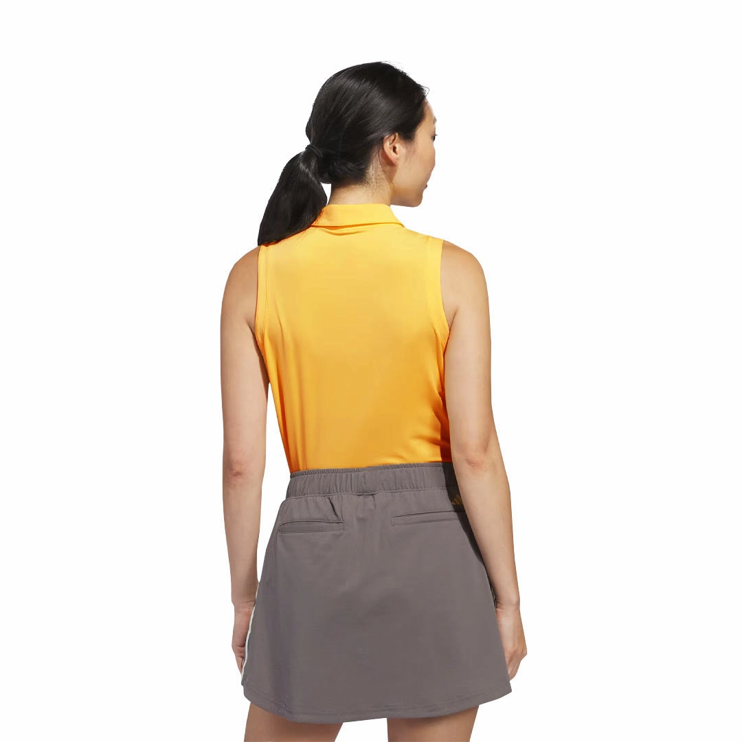 Double Stitched Edging Thermoregulating Material adidas - Women's Ultimate365 Solid Sleeveless Polo (IP4218)