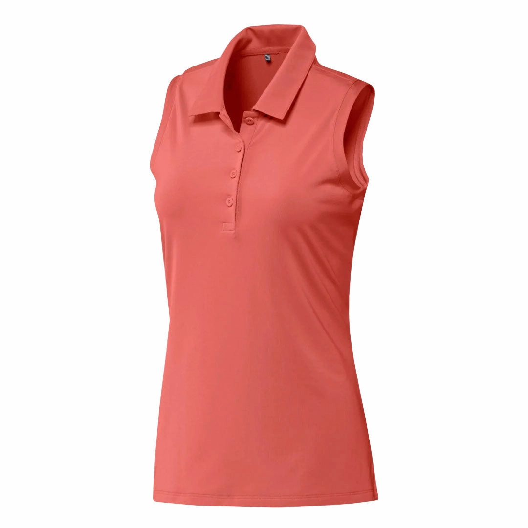 adidas - Women's Ultimate365 Solid Sleeveless Polo (IP4219) Yarn Dye Effect