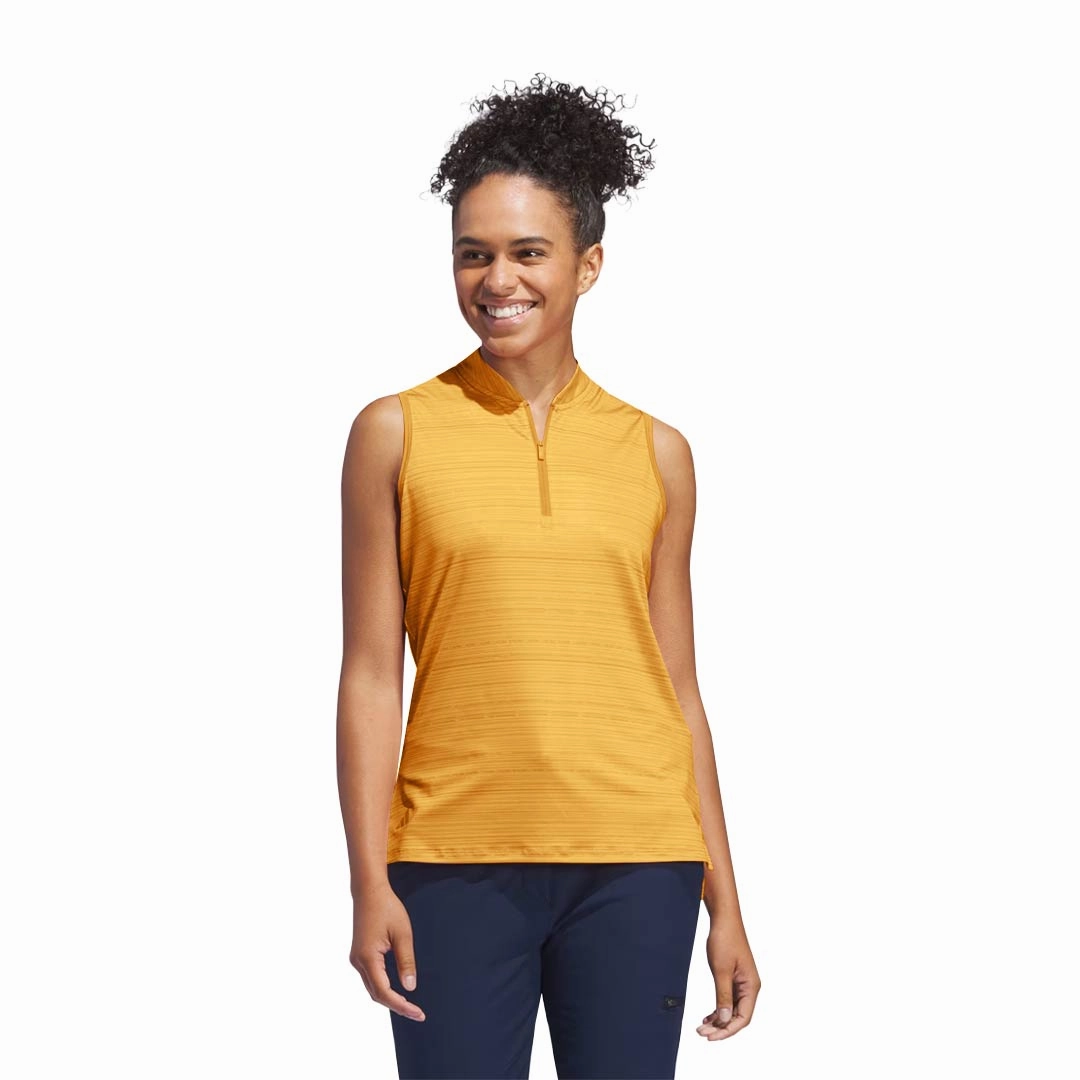 adidas - Women's Ultimate365 Stripe Sleeveless Polo (IT7209) All-Purpose Wear Ultimate Performance