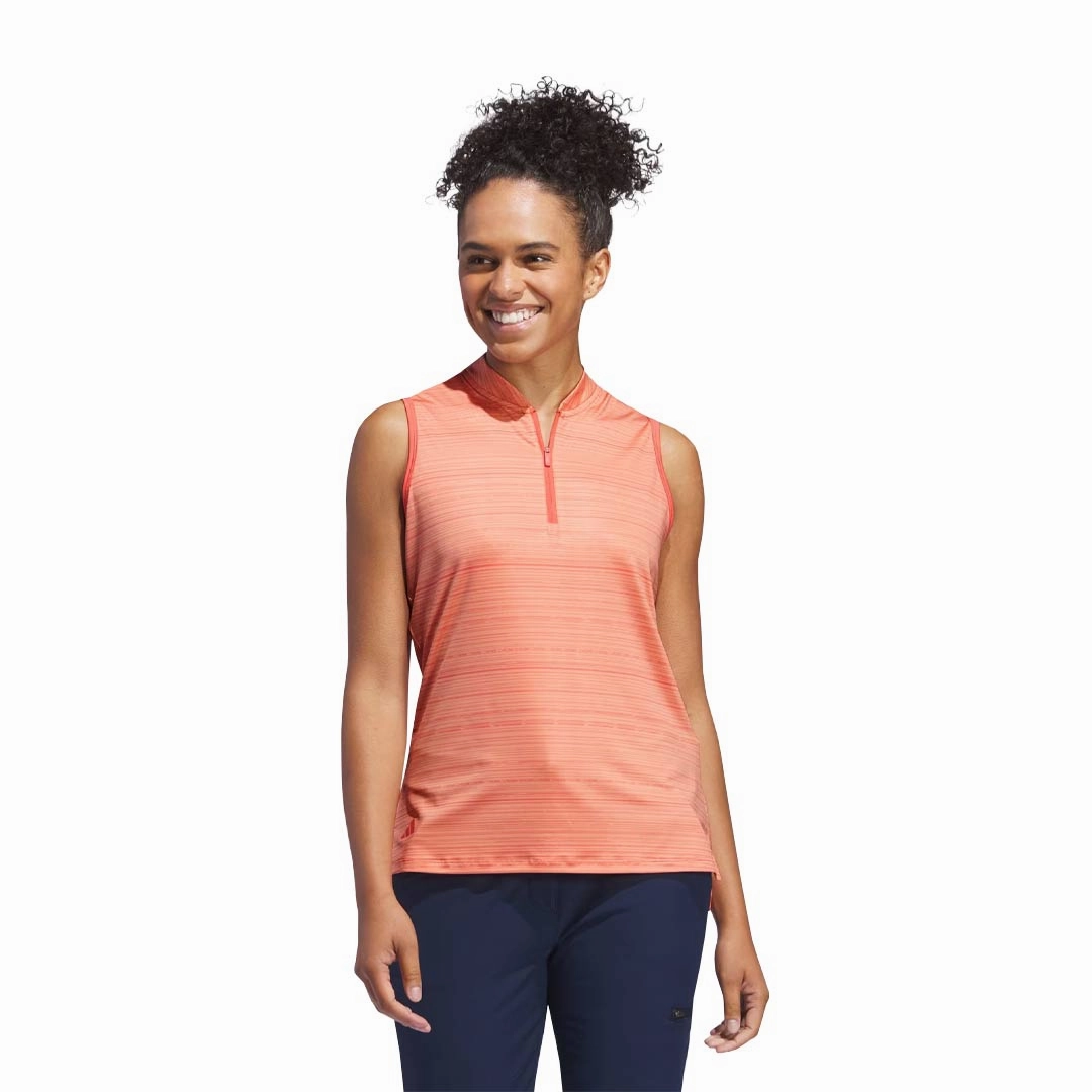 adidas - Women's Ultimate365 Stripe Sleeveless Polo (IT7210) All Purpose Design