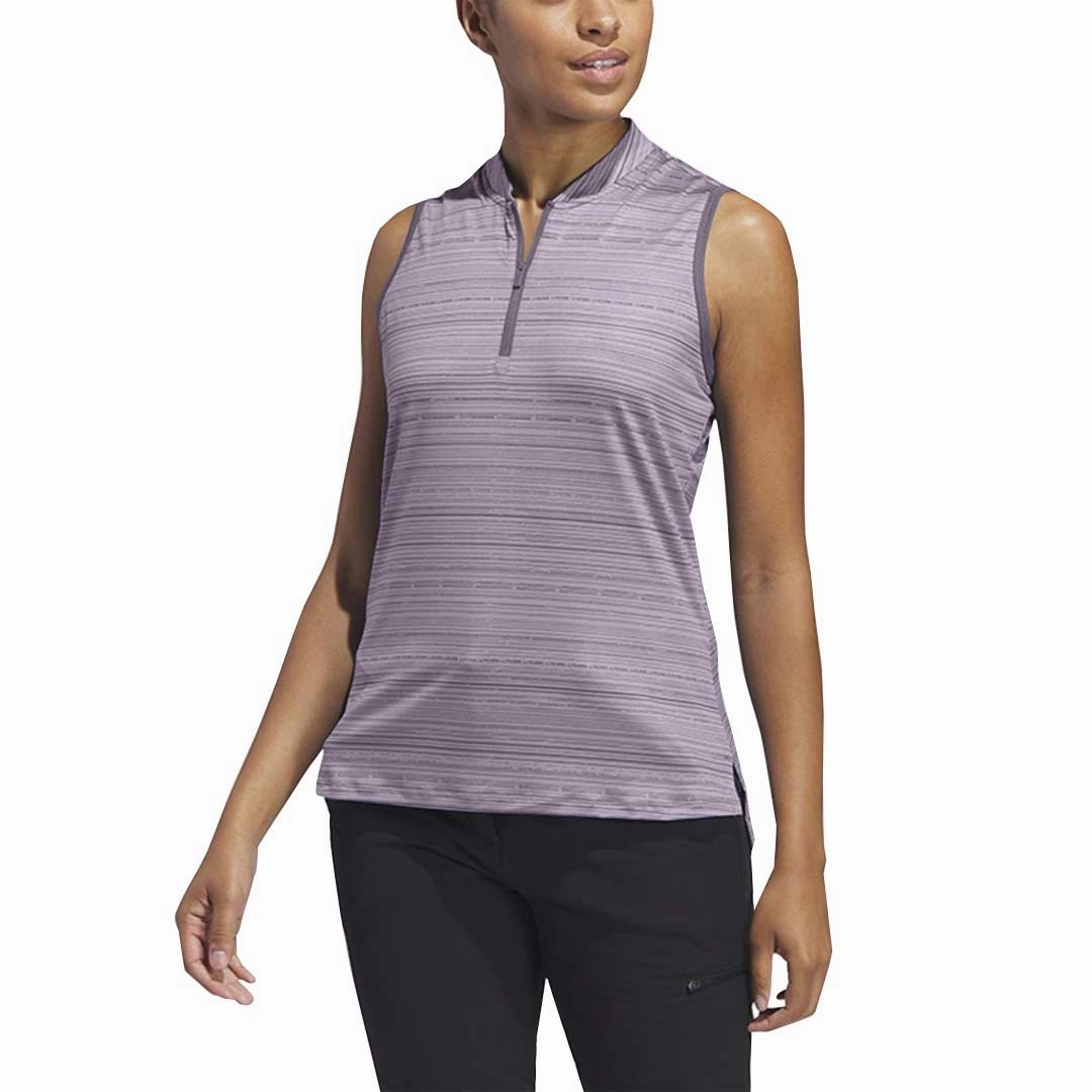 Warm Up Ultimate Comfort Lining adidas - Women's Ultimate365 Stripe Sleeveless Polo (IV9270)