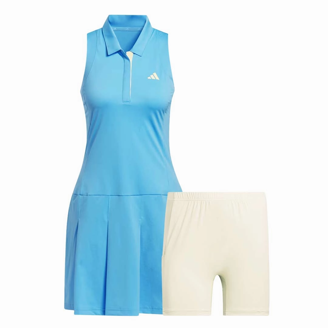 adidas - Women's Ultimate365 Tour Pleated Dress (IP4183) Thermoregulating Fabric