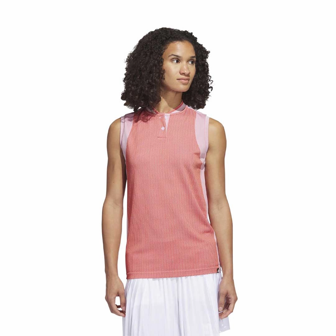 Brushed Inner Lining adidas - Women's Ultimate365 Tour Sleeveless Primeknit Golf Polo (HS8948)