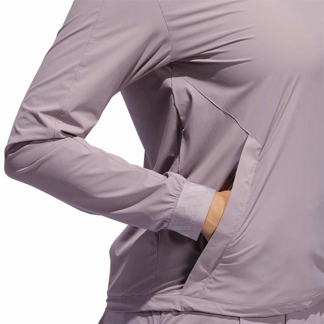 Hyper Fit Bonded Stitch Details adidas - Women's Ultimate365 Tour WIND.RDY Pullover Sweatshirt (IP8658)