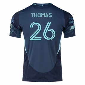 Workout Session 3D Knit Seamless Pattern adidas A. Thomas Seattle Sounders Authentic Away Jersey 25/26 w/ MLS Patches & Sponsor (Aura Ink)