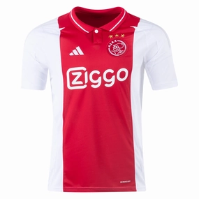 adidas Ajax Home Jersey 24/25 (Red/White) Laser Cut Edge Finishing Eco Friendly Recycled Material