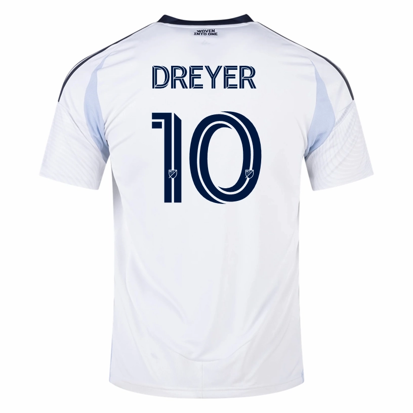 adidas Anders Dreyer San Diego FC Away Jersey 25/26 (White) Breath Panel