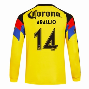 adidas Araujo Club Am??rica 25/26 Long Sleeve Home Jersey (Yellow) Airflow Optimized