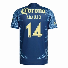 Quick Release Zipper Features Quick Release Tag adidas Araujo Men's Club Am??rica 25/26 Authentic Away Jersey (Blue)