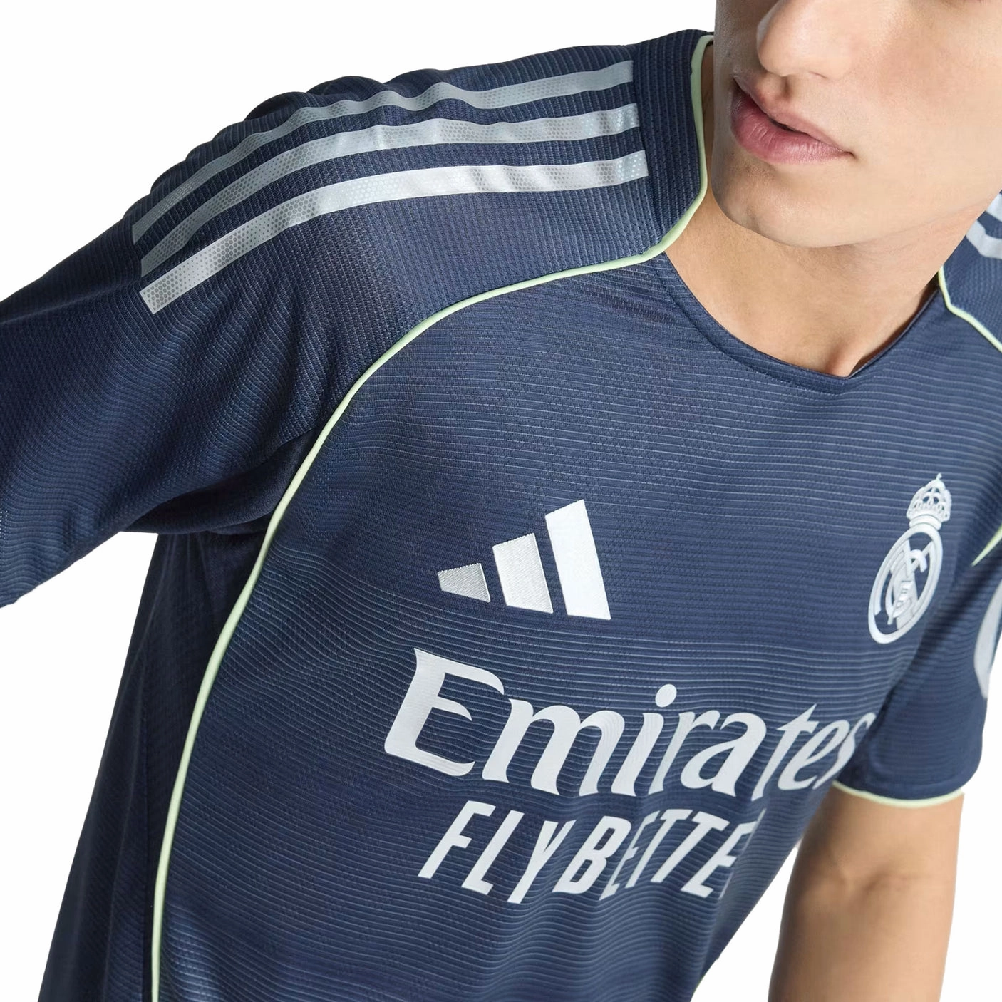 Hygroscopic Fiber Blend adidas Arda G??ler Real Madrid Authentic Away Jersey 25/26 w/ Champions League Patches (Legend Ink)