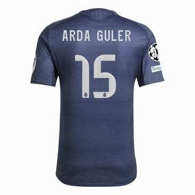 adidas Arda G??ler Real Madrid Authentic Away Jersey 25/26 w/ Champions League Patches (Legend Ink) Hyper Fit