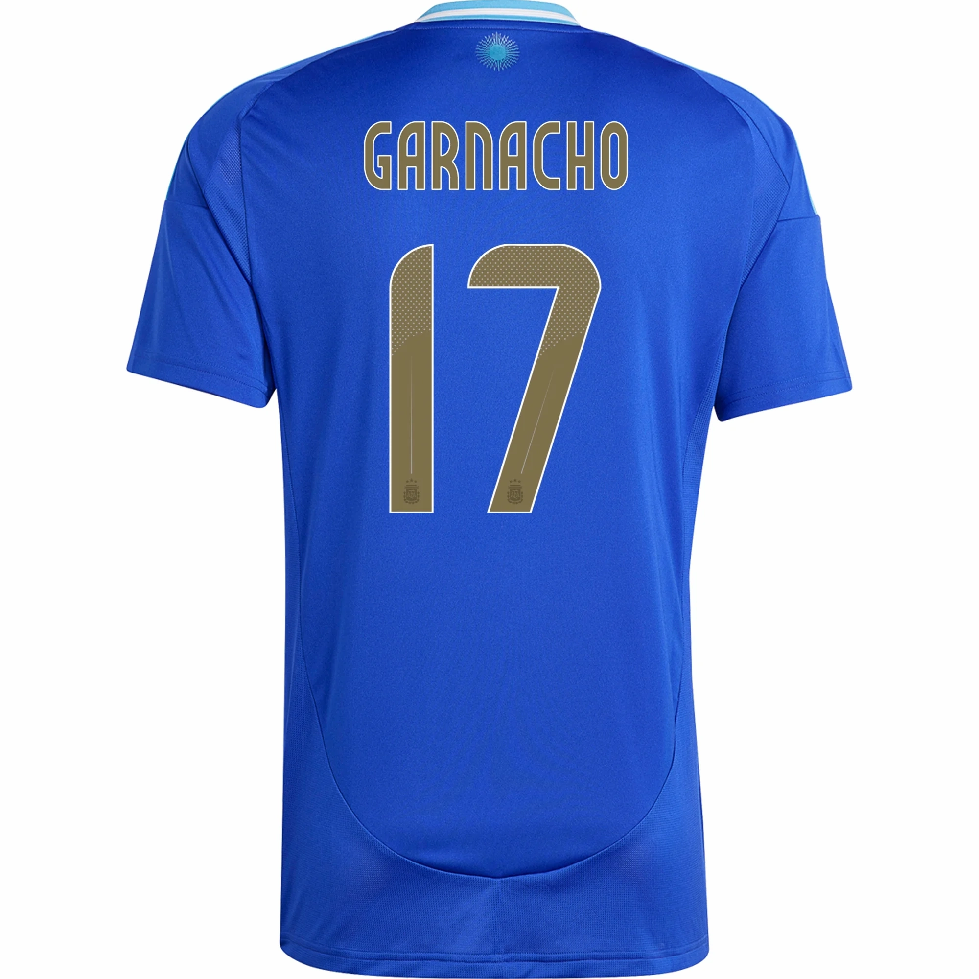 adidas Argentina Alejandro Garnacho Away Jersey 24/25 (Lucid Blue/Blue Burst) Vented Back Design Athletic gear
