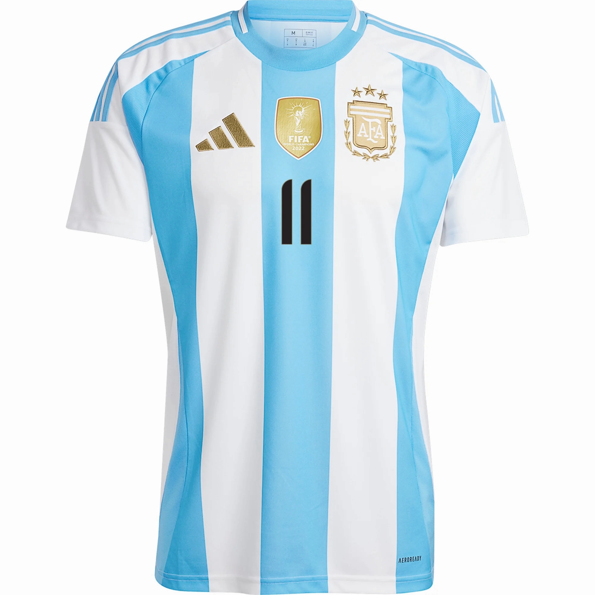 adidas Argentina Angel Di Maria Home Jersey 24/25 (White/Blue Burst) Yarn Dye Technique