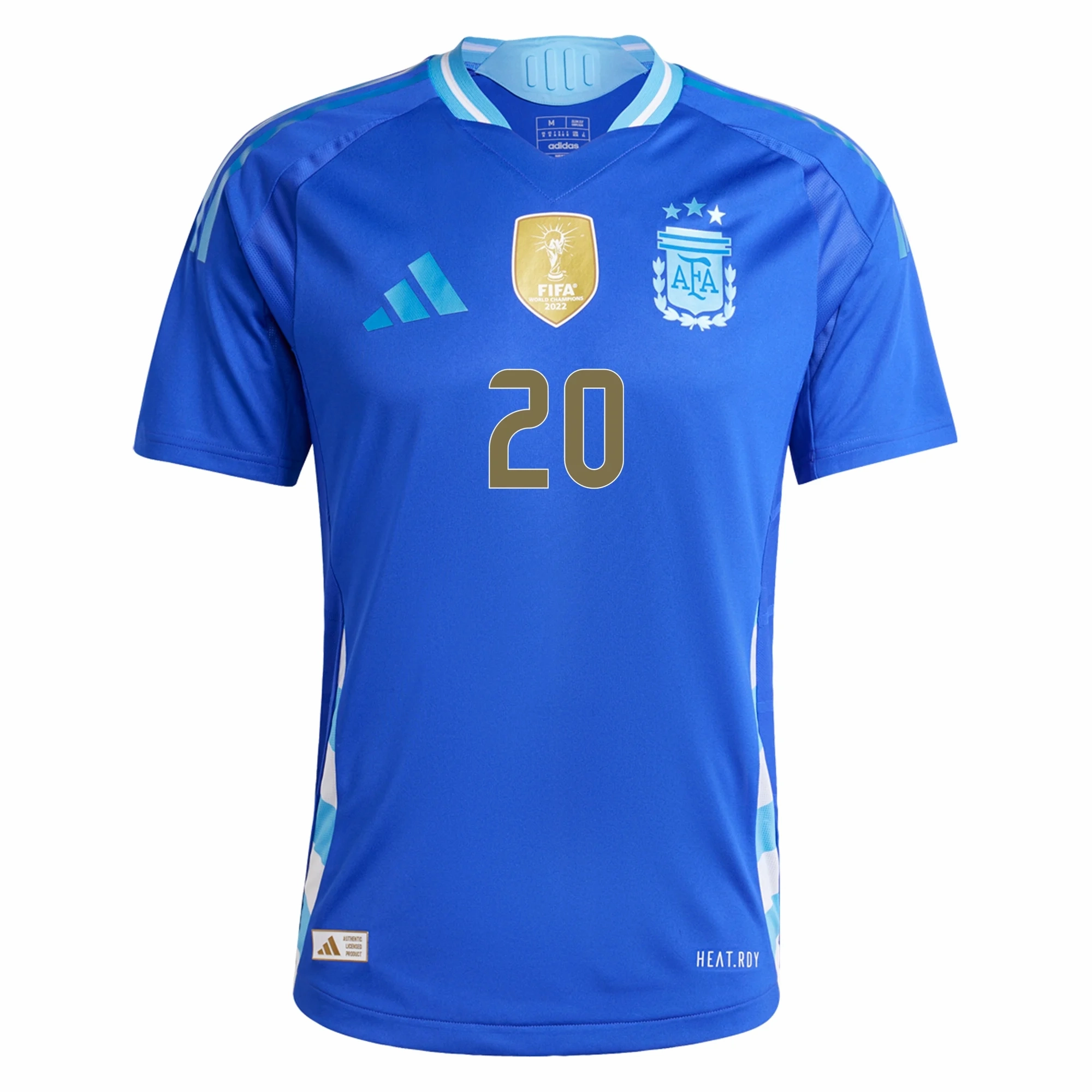 adidas Argentina Authentic Alexis Mac Allister Away Jersey 24/25 (Lucid Blue/Blue Burst) Dual Layer