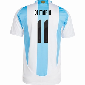 Game mode Bonded Stitch Details adidas Argentina Authentic Angel Di Maria Home 24/25 (White/Blue Burst)