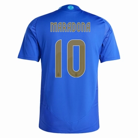 adidas Argentina Authentic Diego Maradona Away Jersey 24/25 (Lucid Blue/Blue Burst) Moisture Control Lining