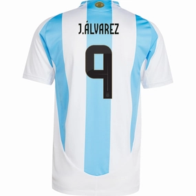 Layer Friendly Mesh Paneling adidas Argentina Authentic Julian Alvarez Home 24/25 (White/Blue Burst)