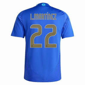 adidas Argentina Authentic Lautaro Martinez Away Jersey 24/25 (Lucid Blue/Blue Burst) Move Fast