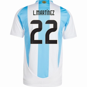 adidas Argentina Authentic Lautaro Martinez Home 24/25 (White/Blue Burst) Modern Cut