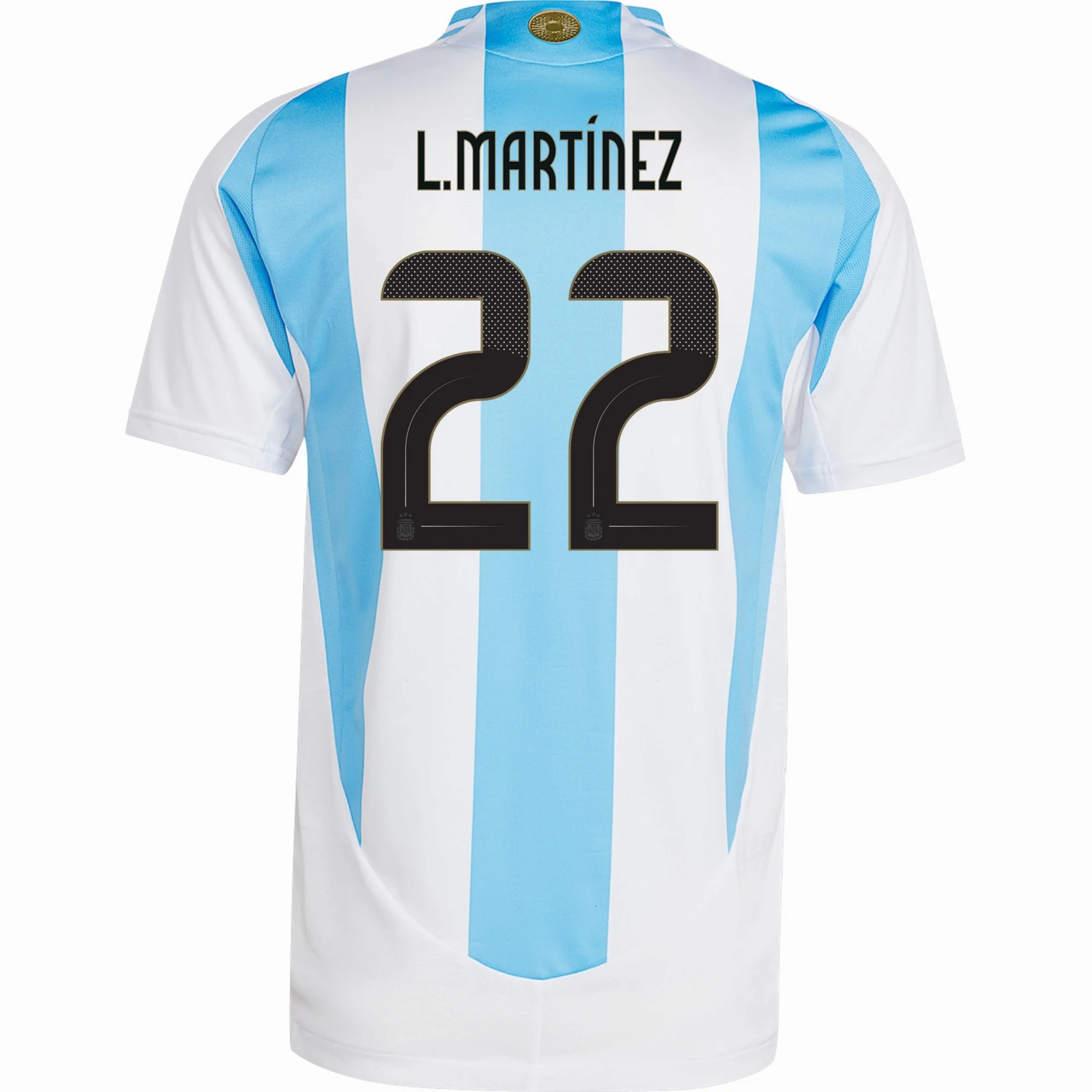 adidas Argentina Authentic Lautaro Martinez Home 24/25 (White/Blue Burst) Breathable mesh lining