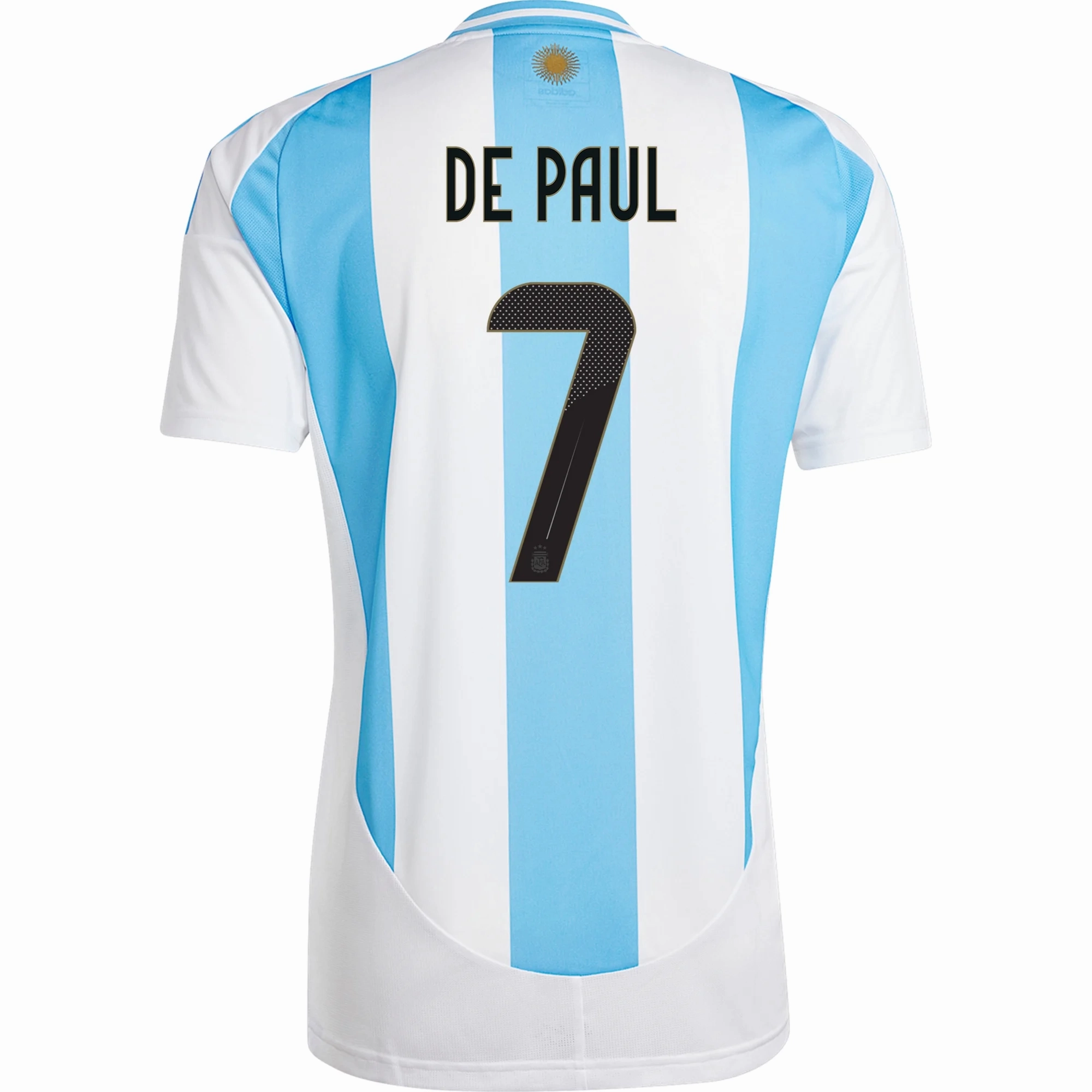 Circular Knit Body Mapping adidas Argentina Rodrigo De Paul Home Jersey 24/25 (White/Blue Burst)