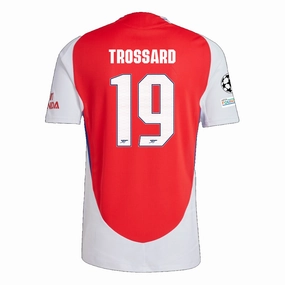 adidas Arsenal Authentic Leandro Trossard Home Jersey w/ Champions League Patches 24/25 (Better Scarlet/White) gear up