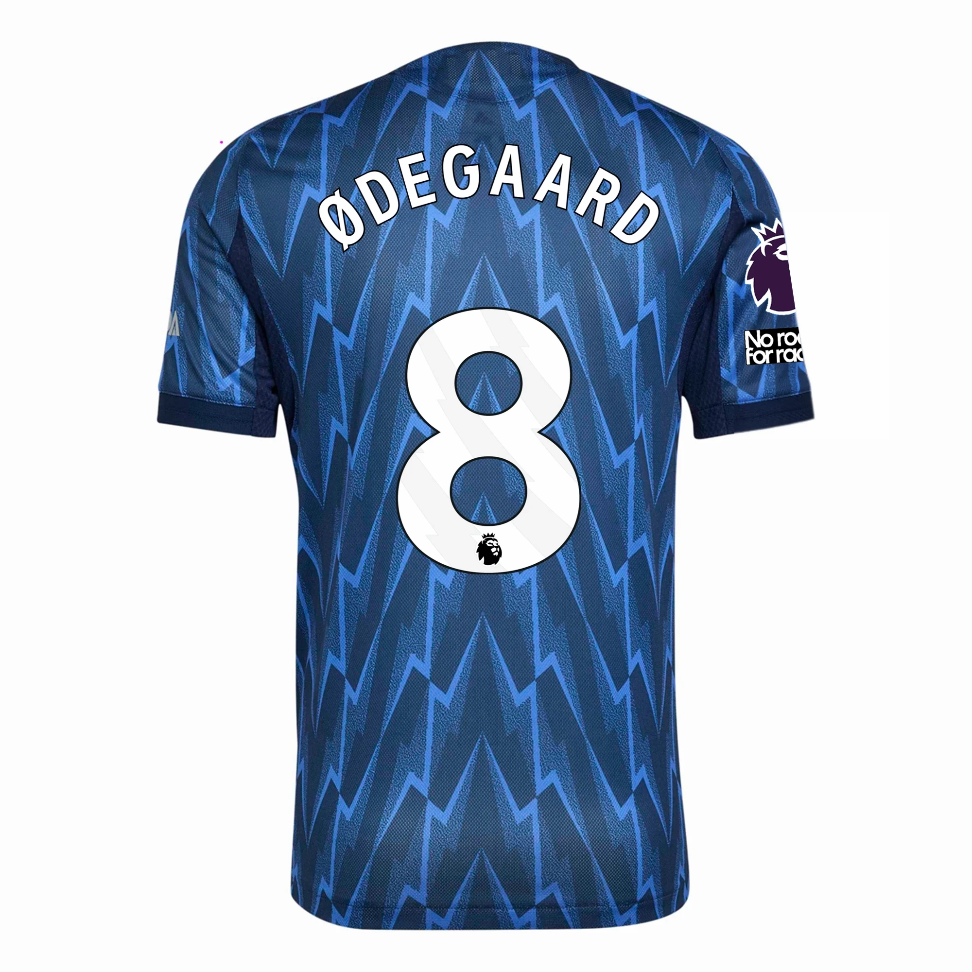 Sporty Outfit Odor Resistant Clothing Tech adidas Arsenal Authentic Martin ?degaard Away Jersey w/ EPL   No Room For Racism 25/26 (Indigo/Silver)