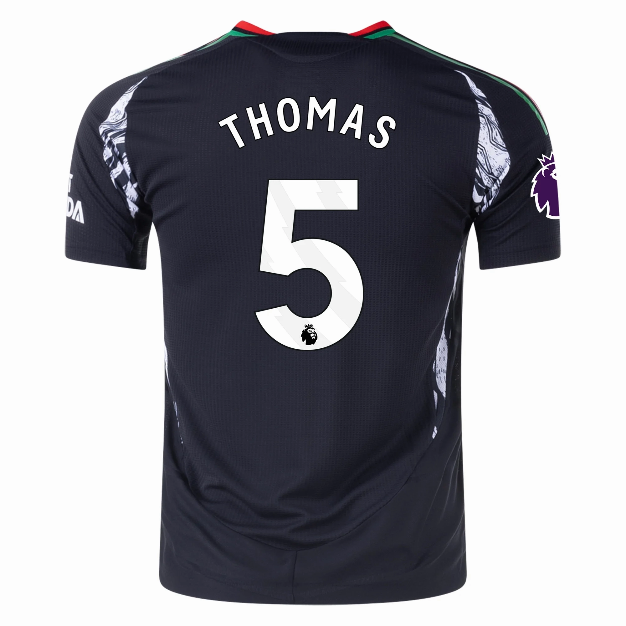 Quick Release Cuffs adidas Arsenal Authentic Thomas Partey Away Jersey w/ EPL Patch 24/25 (Black)