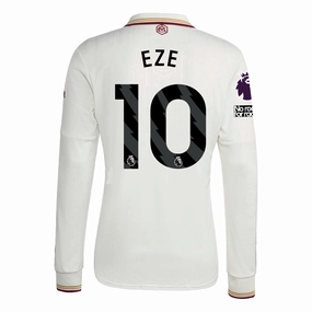 Peak Comfort Light Diffusion Knit adidas Arsenal Eberechi Eze Third Long Sleeve Jersey w/ EPL   No Room For Racism 25/26 (White/Burgundy)