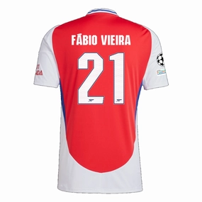 Natural motion adidas Arsenal Fabio Viera Home Jersey w/ Champions League Patches 24/25 (Better Scarlet/White)