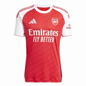 adidas Arsenal Home Jersey 25/26 (Better Scarlet/White) Contoured Ergonomic Fit Pre Shrunk Material