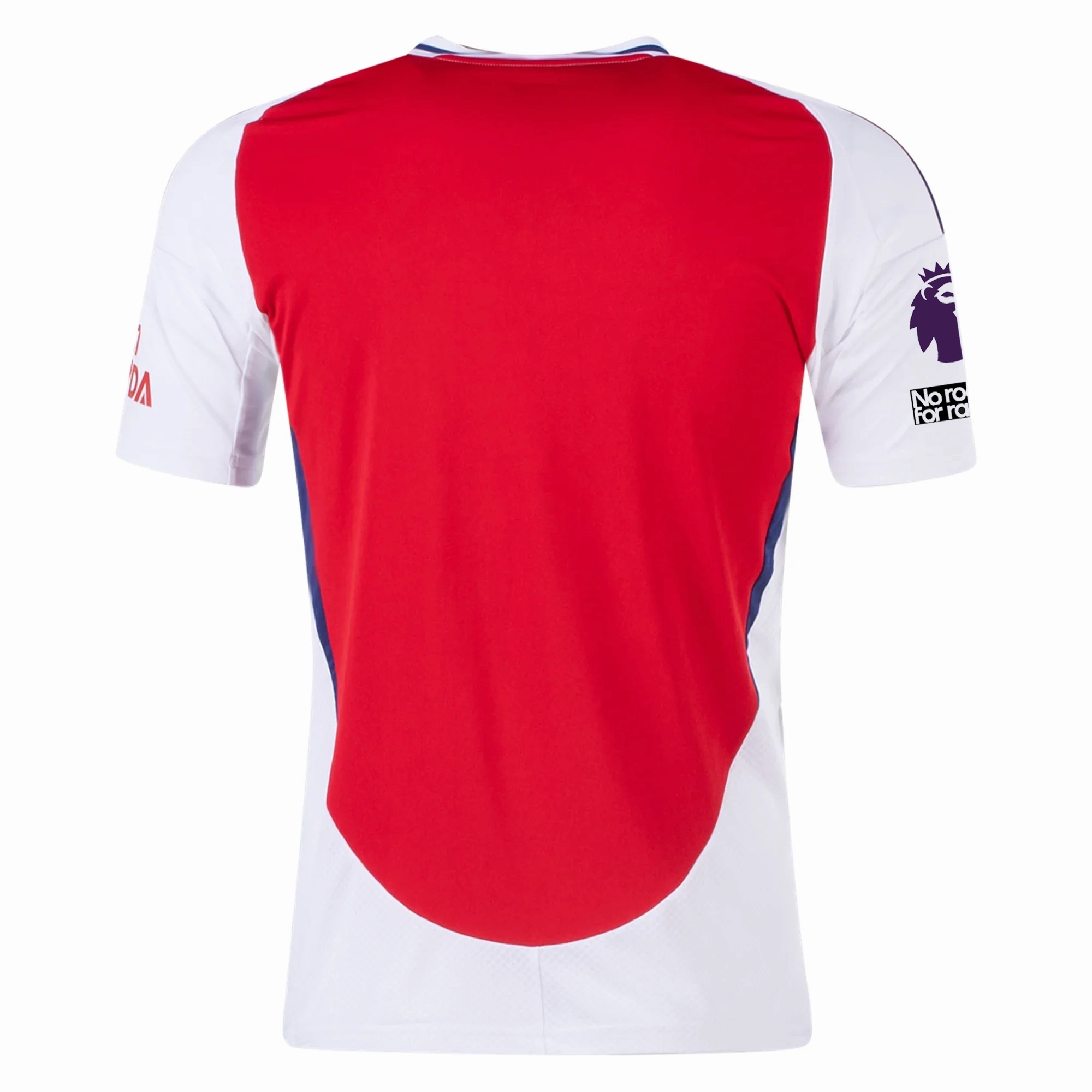 adidas Arsenal Home Jersey w/ EPL   No Room For Racism Patches 24/25 (Better Scarlet/White) Double Layered Edge Reinforcement
