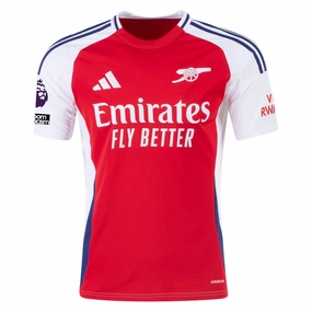Ultra lightweight adidas Arsenal Home Jersey w/ EPL   No Room For Racism Patches 24/25 (Better Scarlet/White)