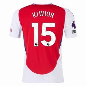 adidas Arsenal Jakub Kiwior Home Jersey w/ EPL   No Room For Racism Patches 24/25 (Better Scarlet/White) Breeze Control