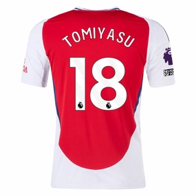 workout mode Anti Static Weave Technology adidas Arsenal Takehiro Tomiyasu Home Jersey w/ EPL   No Room For Racism Patches 24/25 (Better Scarlet/White)