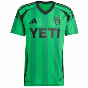 adidas Austin FC Home Jersey 25/26 (Real Green) Molded Collar Architecture Fast Response