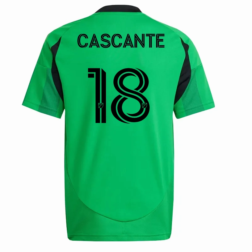 adidas Austin FC Julio Cascante Home Jersey 25/26 (Real Green) Non Restrictive Cuffs Flexible Drop Shoulder Cut