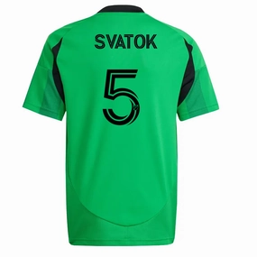 Wind Resistant Outer Layer Sporty Gear adidas Austin FC Oleksandr Svatok Home Jersey 25/26 (Real Green)
