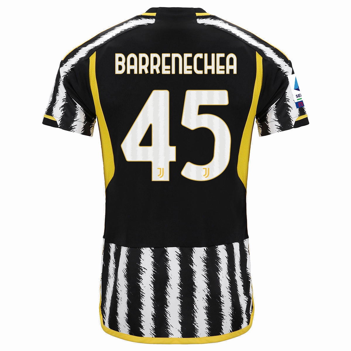 Daily Comfort Weightless Layer adidas Barrenechea Juventus Home Jersey w/ Serie A Patch 23/24 (Black/White)