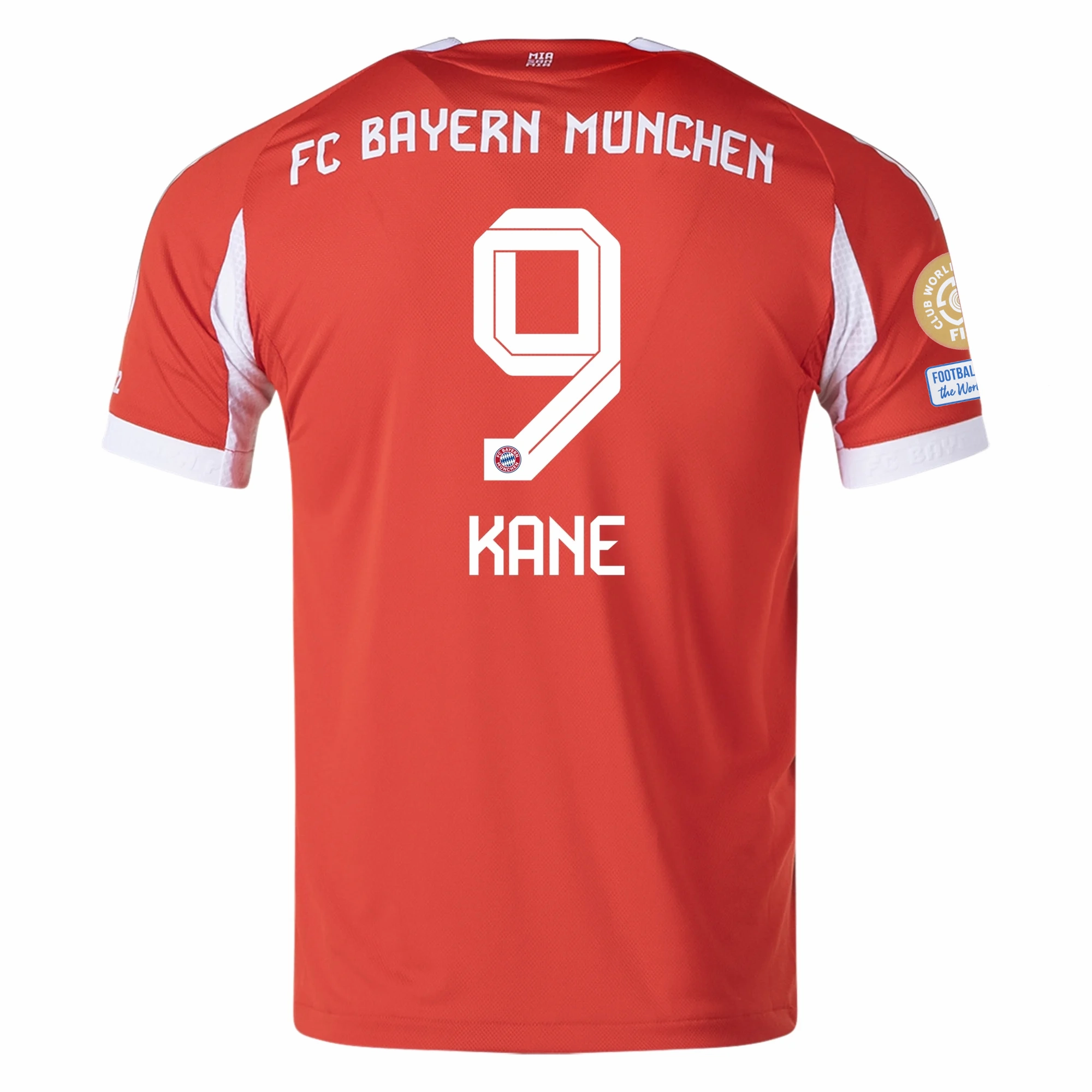 Breathable mesh adidas Bayern Munich Authentic Harry Kane Home Jersey w/ Club World Cup Patches 25/26 (Red)