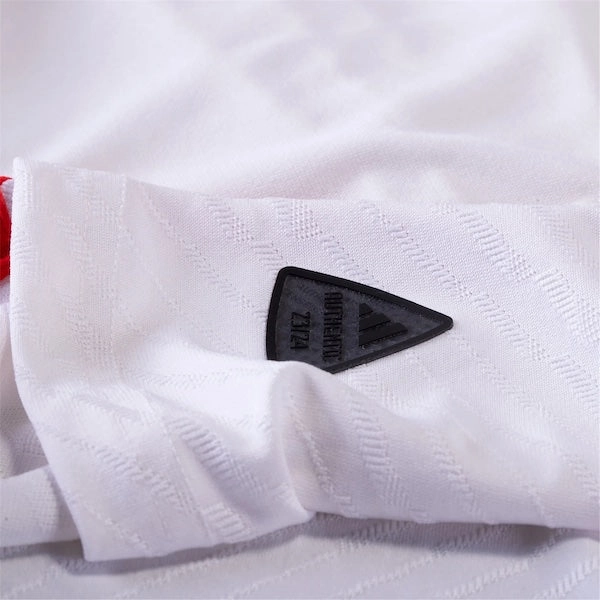 Dry Performance adidas Bayern Munich Authentic Leon Goretzka Home Jersey w/ Champions League Patches 23/24 (White/Red)