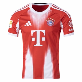 adidas Bayern Munich Home Jersey w/ Bundesliga Champion Patch 25/26 (Red) Move Enhanced