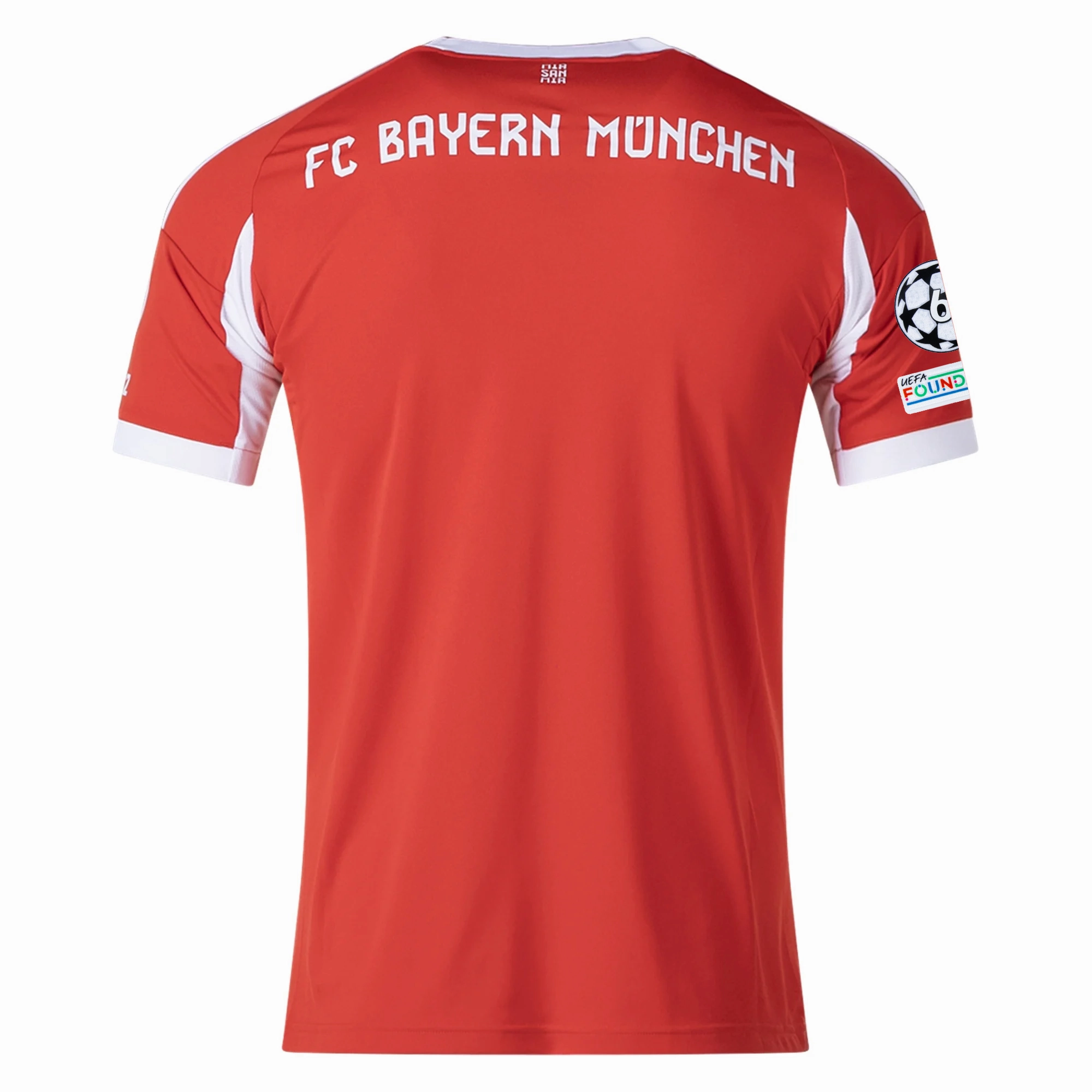 slim cut Versatile Gear adidas Bayern Munich Home Jersey w/ Champions League Patches 25/26 (Red)