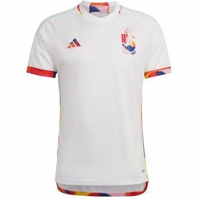 adidas Belgium Away Jersey 22/23 (White/Multi) Seamless construction Precision Cut